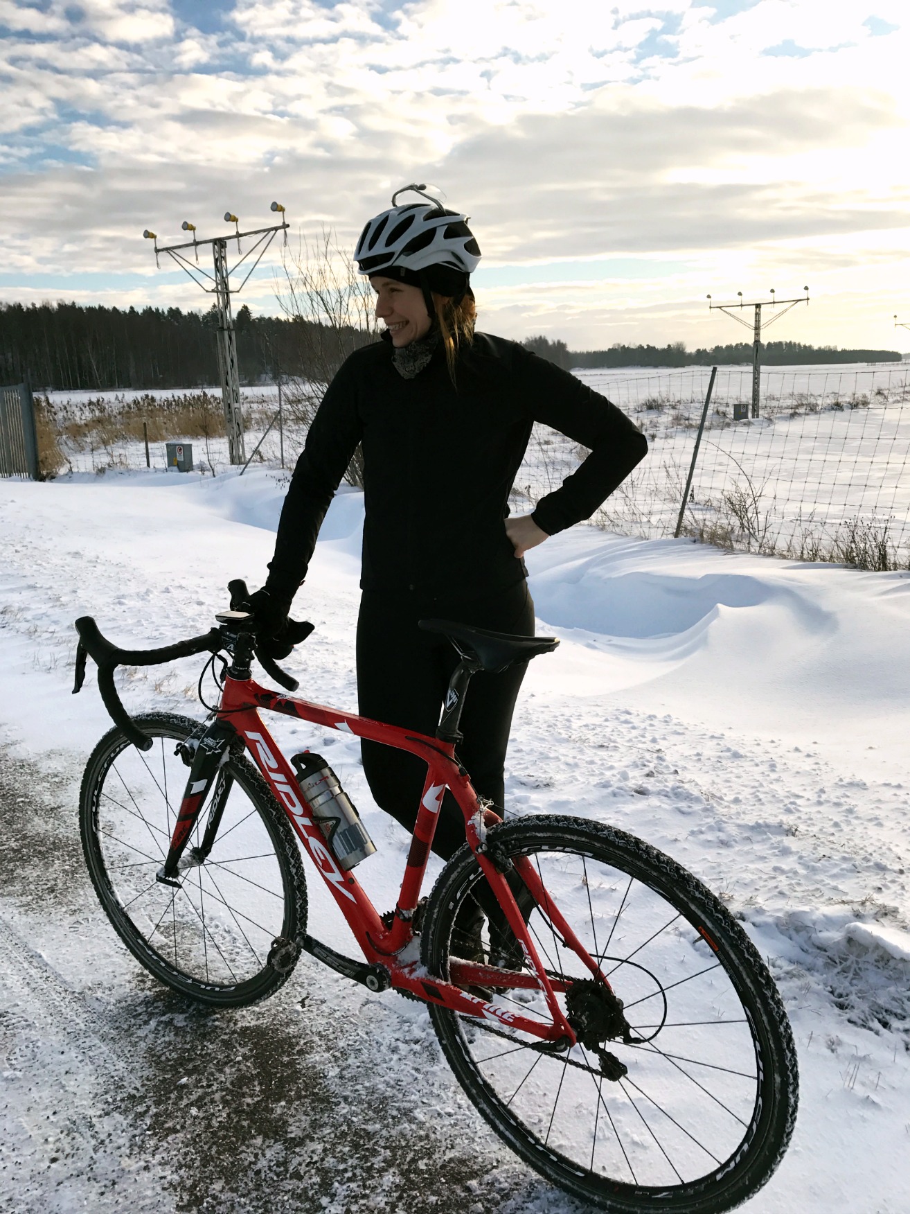 Katjas kroppsfunderingar under tiden hon bestiger cykelbanornas snövallar