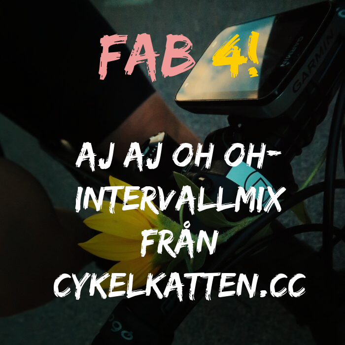 Cykelkattens intervallmix: Fab 4! (Pain is so close to pleasure edition)